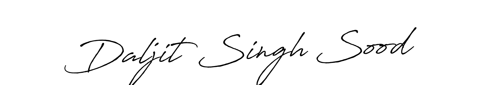 Also we have Daljit Singh Sood name is the best signature style. Create professional handwritten signature collection using Antro_Vectra_Bolder autograph style. Daljit Singh Sood signature style 7 images and pictures png