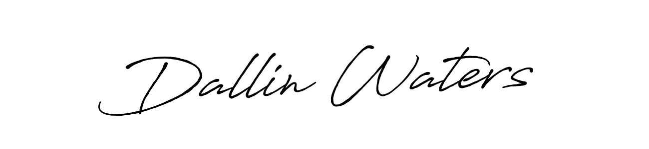 Use a signature maker to create a handwritten signature online. With this signature software, you can design (Antro_Vectra_Bolder) your own signature for name Dallin Waters. Dallin Waters signature style 7 images and pictures png