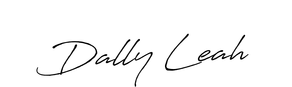 How to make Dally Leah signature? Antro_Vectra_Bolder is a professional autograph style. Create handwritten signature for Dally Leah name. Dally Leah signature style 7 images and pictures png