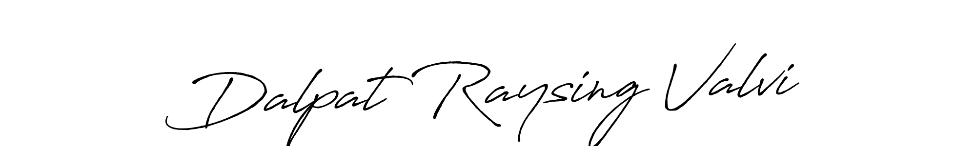 It looks lik you need a new signature style for name Dalpat Raysing Valvi. Design unique handwritten (Antro_Vectra_Bolder) signature with our free signature maker in just a few clicks. Dalpat Raysing Valvi signature style 7 images and pictures png