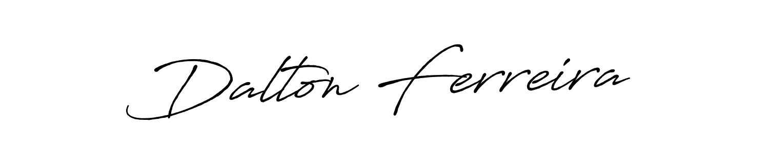 Create a beautiful signature design for name Dalton Ferreira. With this signature (Antro_Vectra_Bolder) fonts, you can make a handwritten signature for free. Dalton Ferreira signature style 7 images and pictures png