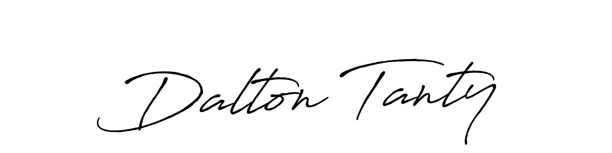 Make a beautiful signature design for name Dalton Tanty. With this signature (Antro_Vectra_Bolder) style, you can create a handwritten signature for free. Dalton Tanty signature style 7 images and pictures png