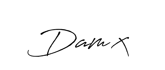 The best way (Antro_Vectra_Bolder) to make a short signature is to pick only two or three words in your name. The name Dam’x include a total of six letters. For converting this name. Dam’x signature style 7 images and pictures png