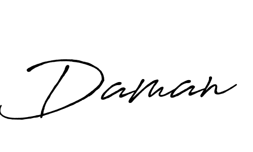 Design your own signature with our free online signature maker. With this signature software, you can create a handwritten (Antro_Vectra_Bolder) signature for name Daman. Daman signature style 7 images and pictures png