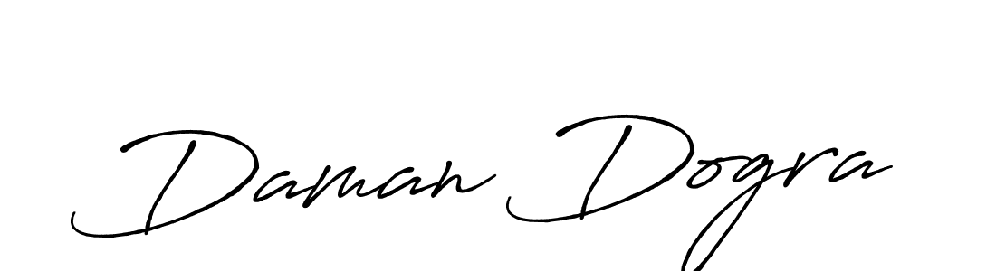 It looks lik you need a new signature style for name Daman Dogra. Design unique handwritten (Antro_Vectra_Bolder) signature with our free signature maker in just a few clicks. Daman Dogra signature style 7 images and pictures png