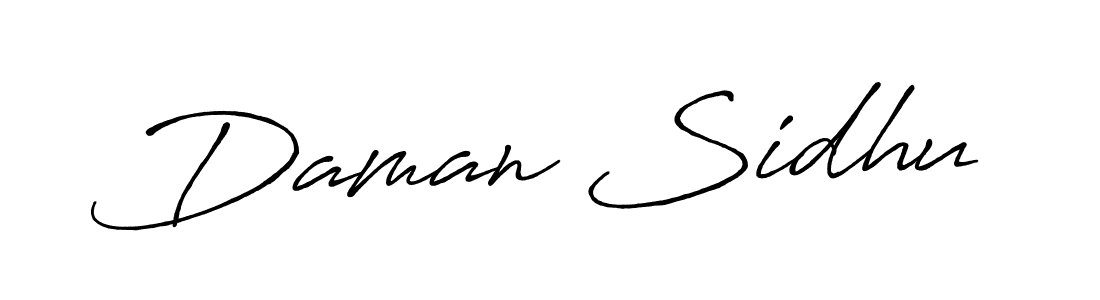 Also we have Daman Sidhu name is the best signature style. Create professional handwritten signature collection using Antro_Vectra_Bolder autograph style. Daman Sidhu signature style 7 images and pictures png