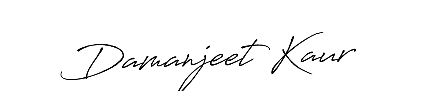 Also we have Damanjeet Kaur name is the best signature style. Create professional handwritten signature collection using Antro_Vectra_Bolder autograph style. Damanjeet Kaur signature style 7 images and pictures png