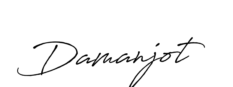 Make a beautiful signature design for name Damanjot. With this signature (Antro_Vectra_Bolder) style, you can create a handwritten signature for free. Damanjot signature style 7 images and pictures png