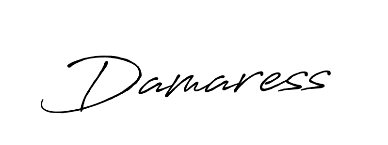 The best way (Antro_Vectra_Bolder) to make a short signature is to pick only two or three words in your name. The name Damaress include a total of six letters. For converting this name. Damaress signature style 7 images and pictures png