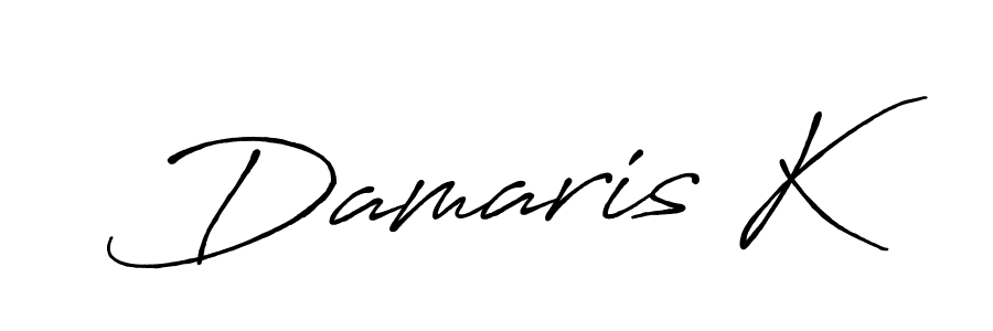 Also we have Damaris K name is the best signature style. Create professional handwritten signature collection using Antro_Vectra_Bolder autograph style. Damaris K signature style 7 images and pictures png