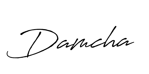 Create a beautiful signature design for name Damcha. With this signature (Antro_Vectra_Bolder) fonts, you can make a handwritten signature for free. Damcha signature style 7 images and pictures png