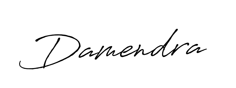 How to make Damendra name signature. Use Antro_Vectra_Bolder style for creating short signs online. This is the latest handwritten sign. Damendra signature style 7 images and pictures png