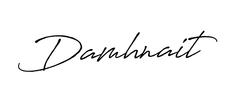 Design your own signature with our free online signature maker. With this signature software, you can create a handwritten (Antro_Vectra_Bolder) signature for name Damhnait. Damhnait signature style 7 images and pictures png