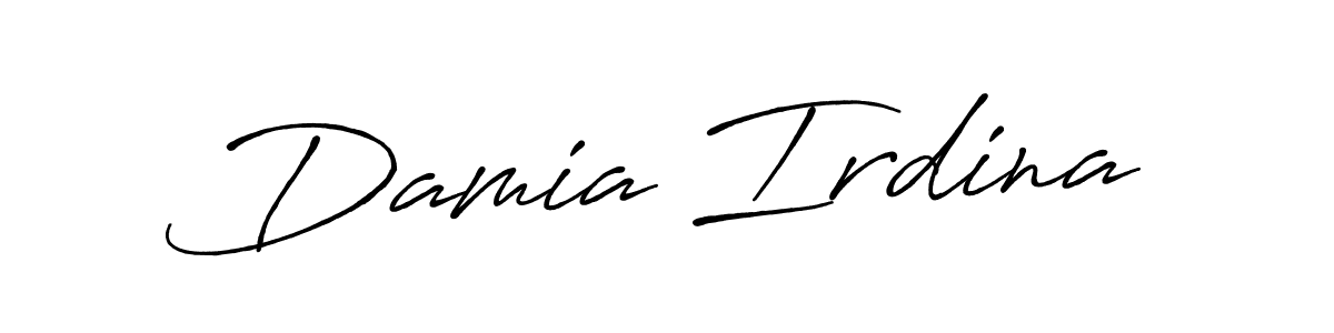 Once you've used our free online signature maker to create your best signature Antro_Vectra_Bolder style, it's time to enjoy all of the benefits that Damia Irdina name signing documents. Damia Irdina signature style 7 images and pictures png