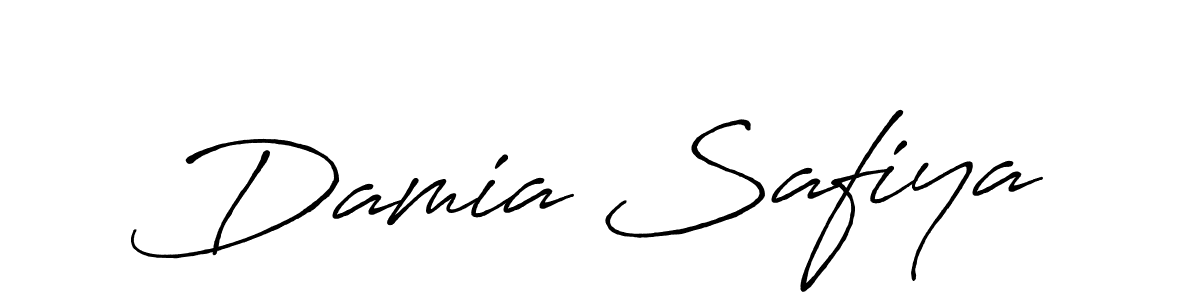 It looks lik you need a new signature style for name Damia Safiya. Design unique handwritten (Antro_Vectra_Bolder) signature with our free signature maker in just a few clicks. Damia Safiya signature style 7 images and pictures png