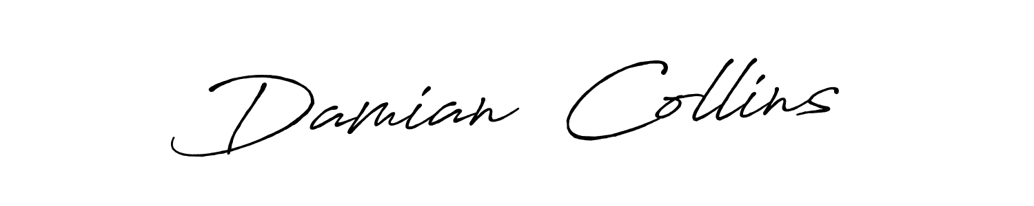 Create a beautiful signature design for name Damian  Collins. With this signature (Antro_Vectra_Bolder) fonts, you can make a handwritten signature for free. Damian  Collins signature style 7 images and pictures png