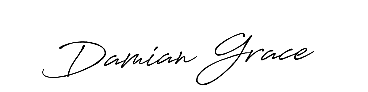 It looks lik you need a new signature style for name Damian Grace. Design unique handwritten (Antro_Vectra_Bolder) signature with our free signature maker in just a few clicks. Damian Grace signature style 7 images and pictures png