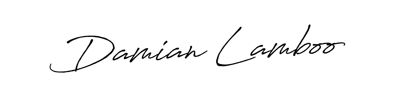 It looks lik you need a new signature style for name Damian Lamboo. Design unique handwritten (Antro_Vectra_Bolder) signature with our free signature maker in just a few clicks. Damian Lamboo signature style 7 images and pictures png