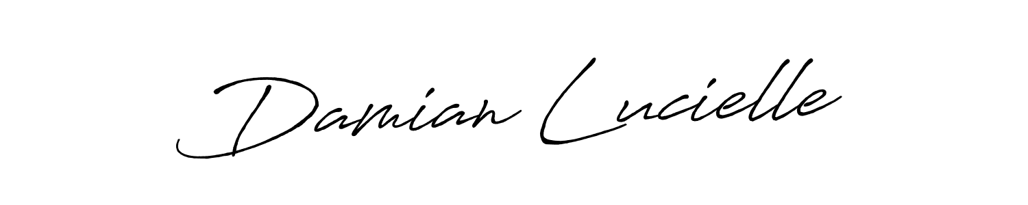 Also we have Damian Lucielle name is the best signature style. Create professional handwritten signature collection using Antro_Vectra_Bolder autograph style. Damian Lucielle signature style 7 images and pictures png