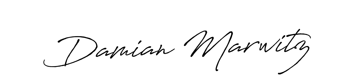 Make a beautiful signature design for name Damian Marwitz. With this signature (Antro_Vectra_Bolder) style, you can create a handwritten signature for free. Damian Marwitz signature style 7 images and pictures png