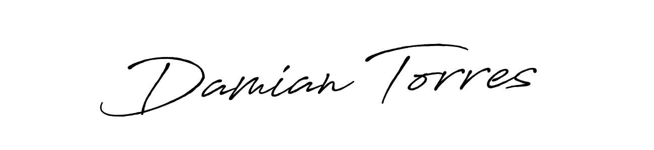 Create a beautiful signature design for name Damian Torres. With this signature (Antro_Vectra_Bolder) fonts, you can make a handwritten signature for free. Damian Torres signature style 7 images and pictures png