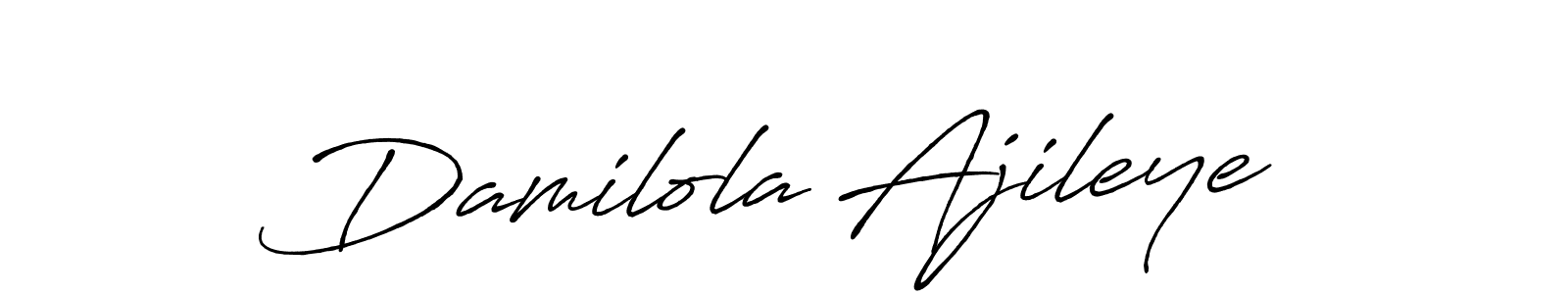 Create a beautiful signature design for name Damilola Ajileye. With this signature (Antro_Vectra_Bolder) fonts, you can make a handwritten signature for free. Damilola Ajileye signature style 7 images and pictures png