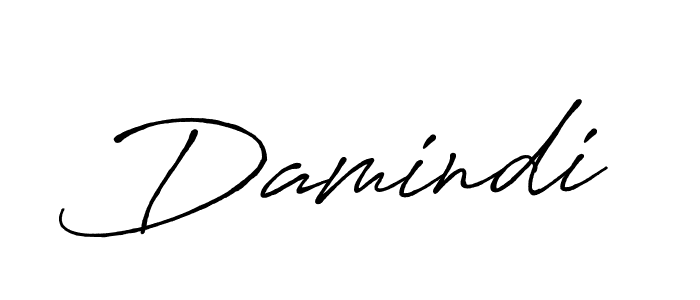 Use a signature maker to create a handwritten signature online. With this signature software, you can design (Antro_Vectra_Bolder) your own signature for name Damindi. Damindi signature style 7 images and pictures png