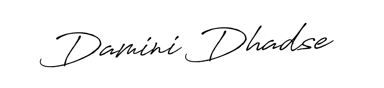 Make a beautiful signature design for name Damini Dhadse. Use this online signature maker to create a handwritten signature for free. Damini Dhadse signature style 7 images and pictures png