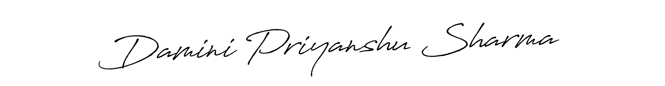 How to make Damini Priyanshu Sharma signature? Antro_Vectra_Bolder is a professional autograph style. Create handwritten signature for Damini Priyanshu Sharma name. Damini Priyanshu Sharma signature style 7 images and pictures png