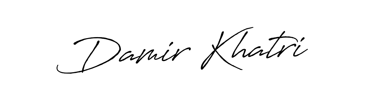 Once you've used our free online signature maker to create your best signature Antro_Vectra_Bolder style, it's time to enjoy all of the benefits that Damir Khatri name signing documents. Damir Khatri signature style 7 images and pictures png