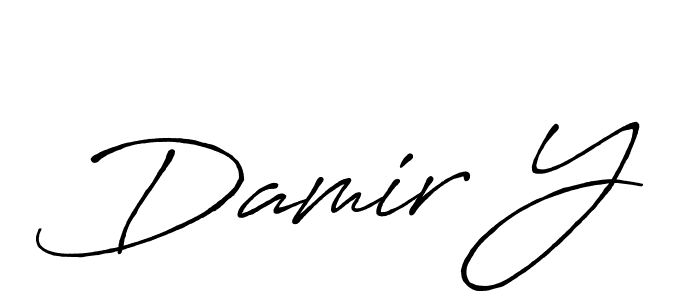 if you are searching for the best signature style for your name Damir Y. so please give up your signature search. here we have designed multiple signature styles  using Antro_Vectra_Bolder. Damir Y signature style 7 images and pictures png