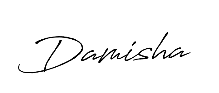 Design your own signature with our free online signature maker. With this signature software, you can create a handwritten (Antro_Vectra_Bolder) signature for name Damisha. Damisha signature style 7 images and pictures png