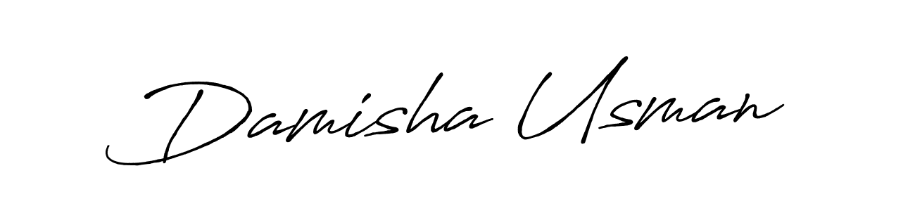 You should practise on your own different ways (Antro_Vectra_Bolder) to write your name (Damisha Usman) in signature. don't let someone else do it for you. Damisha Usman signature style 7 images and pictures png