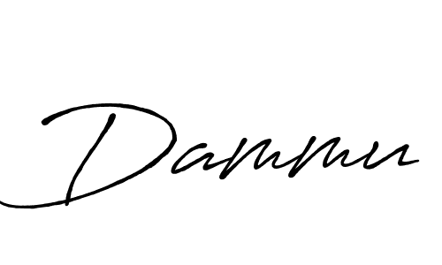 Dammu stylish signature style. Best Handwritten Sign (Antro_Vectra_Bolder) for my name. Handwritten Signature Collection Ideas for my name Dammu. Dammu signature style 7 images and pictures png