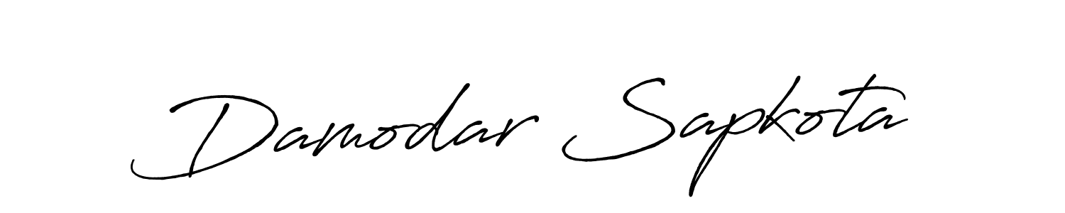 Damodar Sapkota stylish signature style. Best Handwritten Sign (Antro_Vectra_Bolder) for my name. Handwritten Signature Collection Ideas for my name Damodar Sapkota. Damodar Sapkota signature style 7 images and pictures png