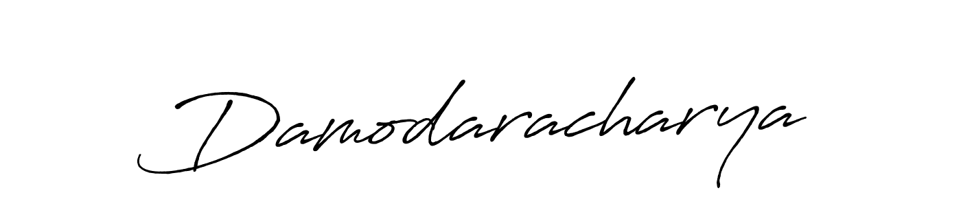 Damodaracharya stylish signature style. Best Handwritten Sign (Antro_Vectra_Bolder) for my name. Handwritten Signature Collection Ideas for my name Damodaracharya. Damodaracharya signature style 7 images and pictures png