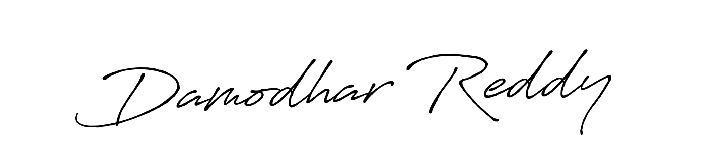 Create a beautiful signature design for name Damodhar Reddy. With this signature (Antro_Vectra_Bolder) fonts, you can make a handwritten signature for free. Damodhar Reddy signature style 7 images and pictures png