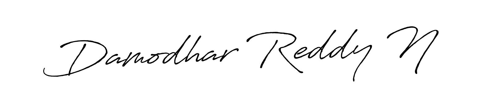 Damodhar Reddy N stylish signature style. Best Handwritten Sign (Antro_Vectra_Bolder) for my name. Handwritten Signature Collection Ideas for my name Damodhar Reddy N. Damodhar Reddy N signature style 7 images and pictures png