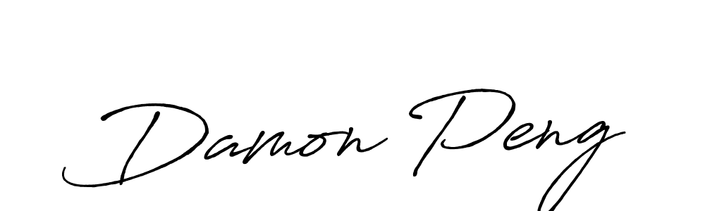 Create a beautiful signature design for name Damon Peng. With this signature (Antro_Vectra_Bolder) fonts, you can make a handwritten signature for free. Damon Peng signature style 7 images and pictures png
