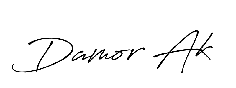 Also You can easily find your signature by using the search form. We will create Damor Ak name handwritten signature images for you free of cost using Antro_Vectra_Bolder sign style. Damor Ak signature style 7 images and pictures png