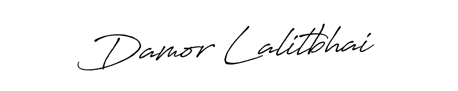 Design your own signature with our free online signature maker. With this signature software, you can create a handwritten (Antro_Vectra_Bolder) signature for name Damor Lalitbhai. Damor Lalitbhai signature style 7 images and pictures png