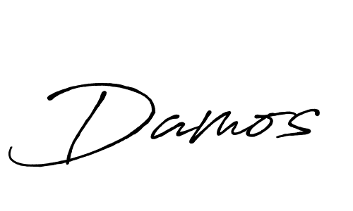 Create a beautiful signature design for name Damos. With this signature (Antro_Vectra_Bolder) fonts, you can make a handwritten signature for free. Damos signature style 7 images and pictures png