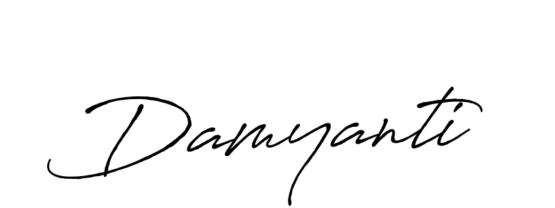 Damyanti stylish signature style. Best Handwritten Sign (Antro_Vectra_Bolder) for my name. Handwritten Signature Collection Ideas for my name Damyanti. Damyanti signature style 7 images and pictures png