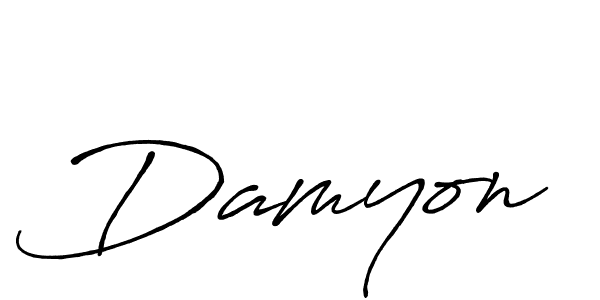 Make a beautiful signature design for name Damyon. Use this online signature maker to create a handwritten signature for free. Damyon signature style 7 images and pictures png