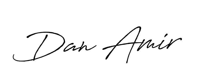 Use a signature maker to create a handwritten signature online. With this signature software, you can design (Antro_Vectra_Bolder) your own signature for name Dan Amir. Dan Amir signature style 7 images and pictures png
