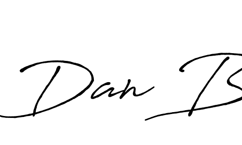 Also You can easily find your signature by using the search form. We will create Dan B name handwritten signature images for you free of cost using Antro_Vectra_Bolder sign style. Dan B signature style 7 images and pictures png