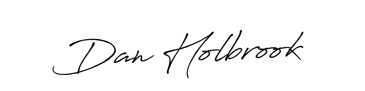 How to make Dan Holbrook name signature. Use Antro_Vectra_Bolder style for creating short signs online. This is the latest handwritten sign. Dan Holbrook signature style 7 images and pictures png