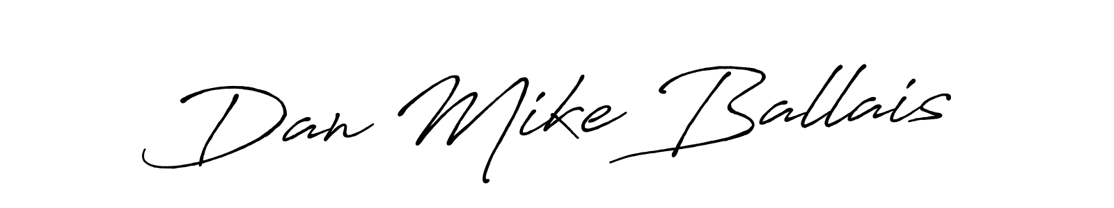 Antro_Vectra_Bolder is a professional signature style that is perfect for those who want to add a touch of class to their signature. It is also a great choice for those who want to make their signature more unique. Get Dan Mike Ballais name to fancy signature for free. Dan Mike Ballais signature style 7 images and pictures png