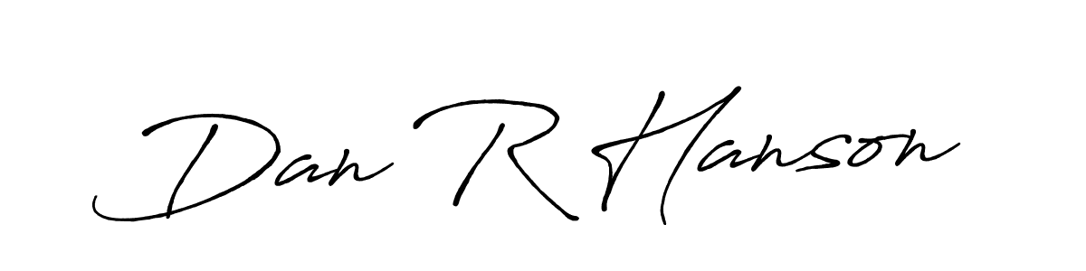 Use a signature maker to create a handwritten signature online. With this signature software, you can design (Antro_Vectra_Bolder) your own signature for name Dan R Hanson. Dan R Hanson signature style 7 images and pictures png