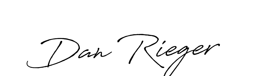 How to make Dan Rieger name signature. Use Antro_Vectra_Bolder style for creating short signs online. This is the latest handwritten sign. Dan Rieger signature style 7 images and pictures png